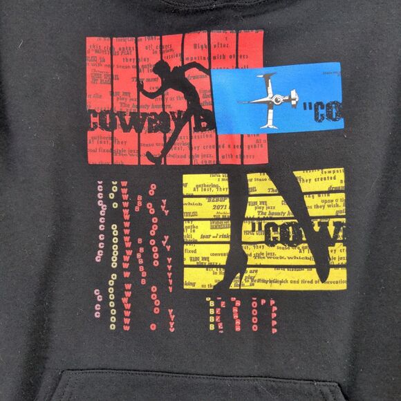 Funimation Sunrise Cowboy Bebop Hoodie Size Small Black Graphic TANK! Anime - Picture 9 of 12